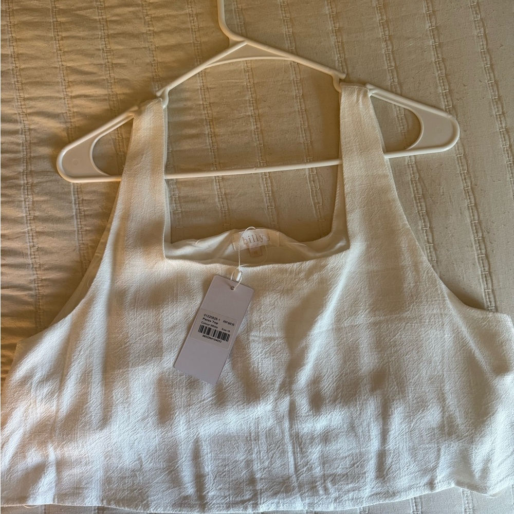 Chic White Women's Crop Top